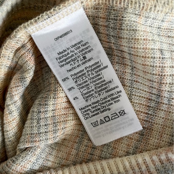 Madewell Space Dye Faux-Wrap Top - Picture 6 of 6